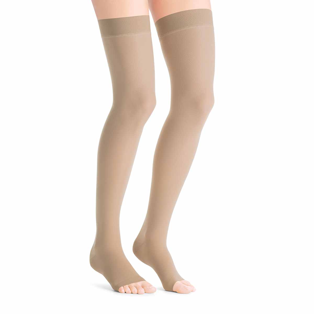 JOBST® UltraSheer Muslo Beige 15-20 mmHg Punta Abierta